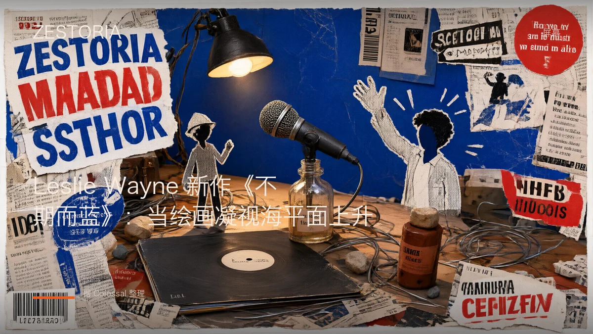 Leslie Wayne 新作《不期而蓝》：当绘画凝视海平面上升